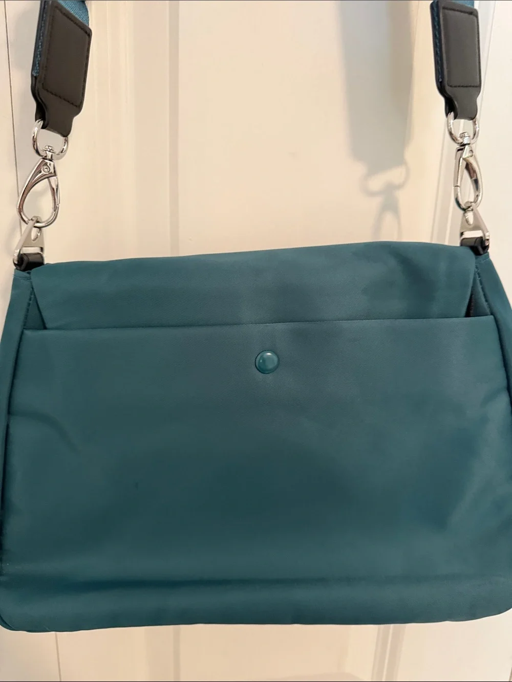 Teal Green IHKWIP Crossbody Bag with Adjustable Strap